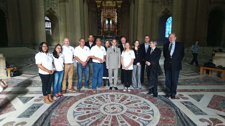 St Helena Road show team returns and attends Amistice service.